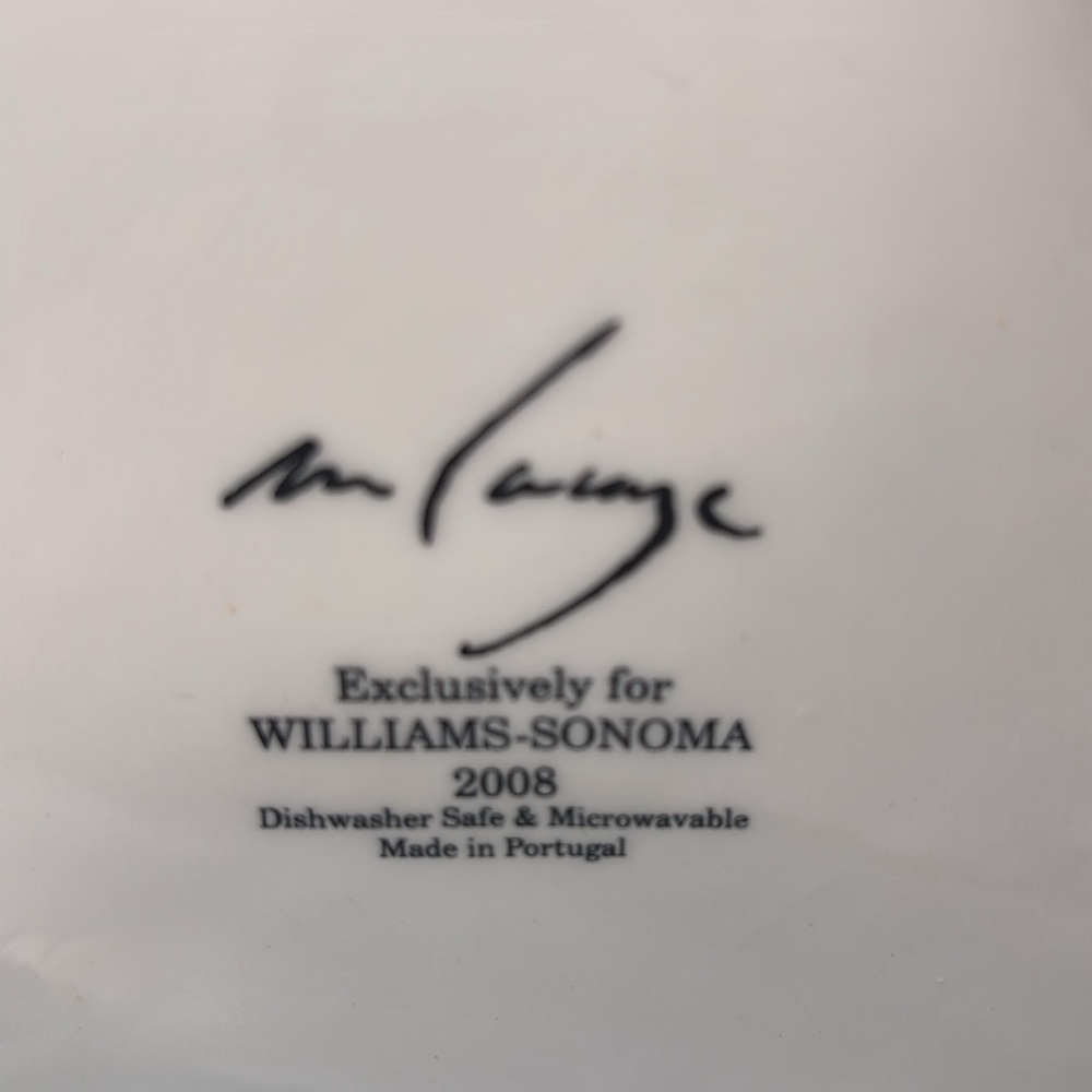 Williams Sonoma 2008 Marc Lacaze Grand Tour appetizer plates set of 2 - Picture 4 of 5
